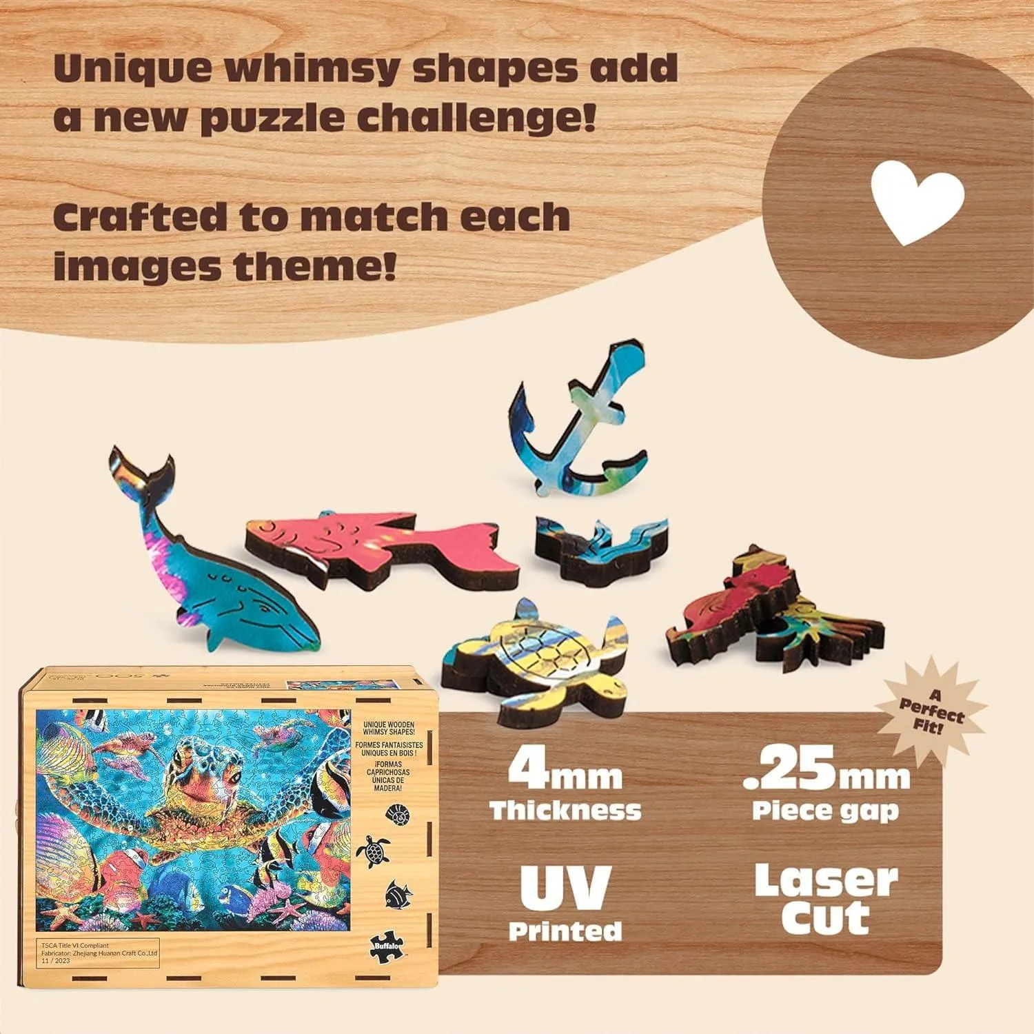 Wood Puzzle: Tiny Bubbles - Whimsy Pieces