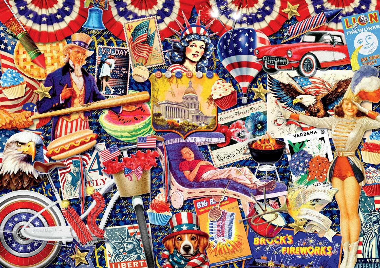 All American Collage Nostalgic & Retro