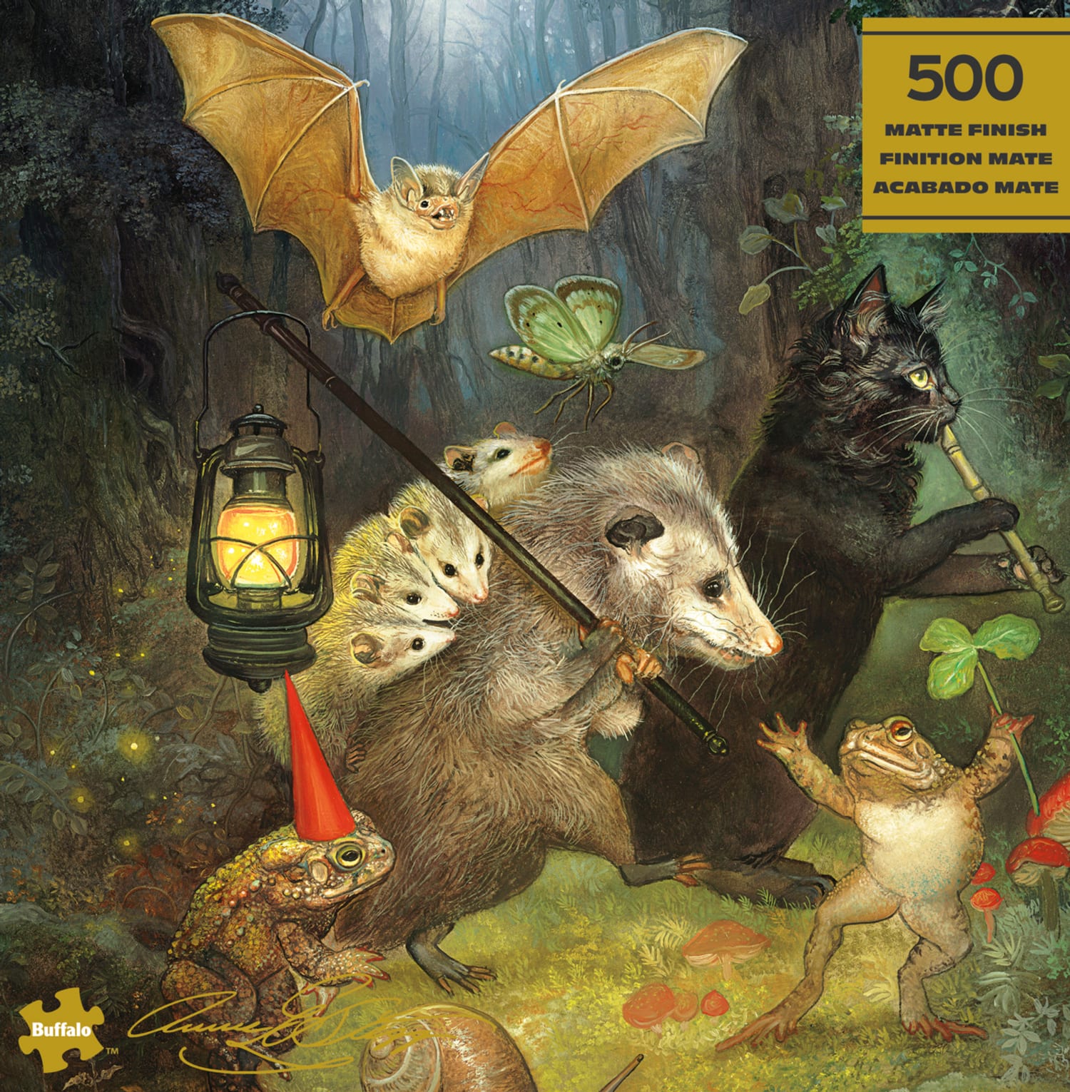 Gold: The Moonlit March Forest Animal