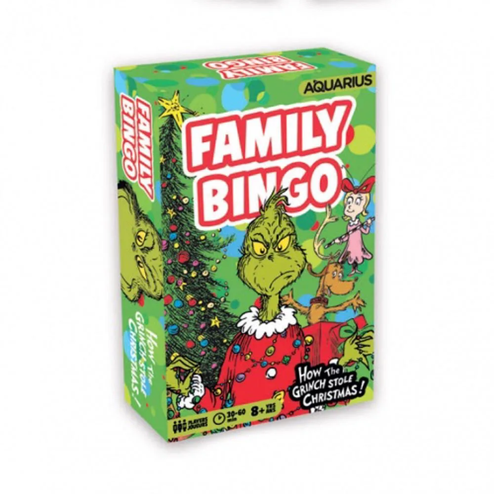 The Grinch Christmas Family Bingo Game