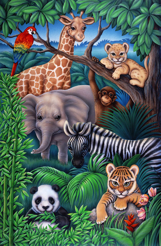 Animal Kingdom Jungle Animals Jigsaw Puzzle