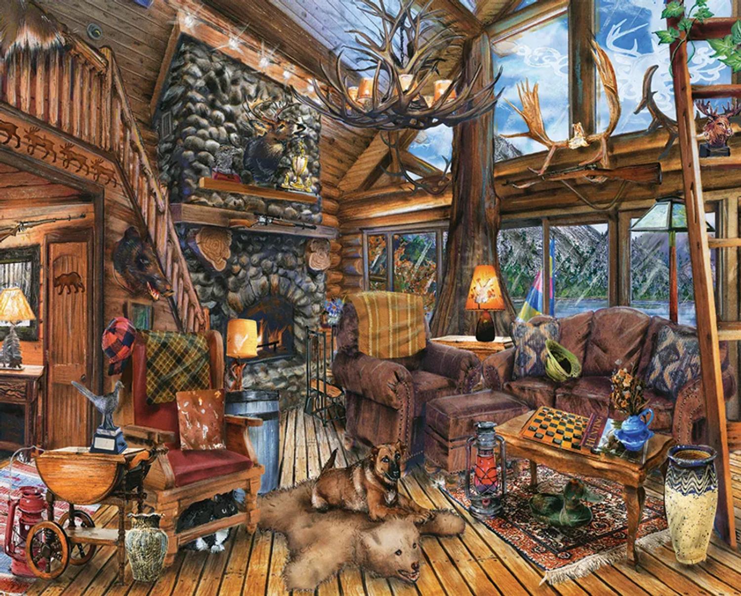 The Hunting Lodge Father's Day Jigsaw Puzzle