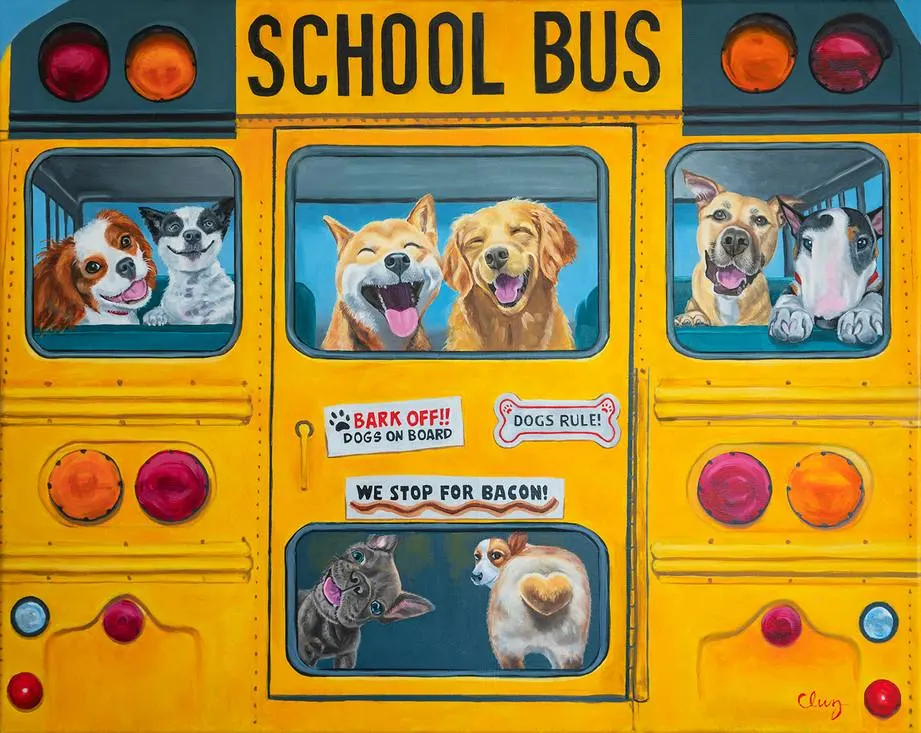 Happy Bus Dogs