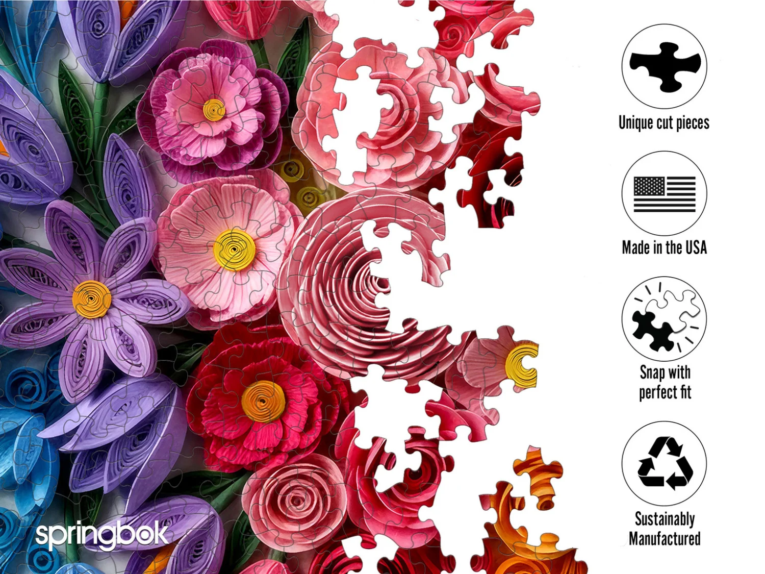 Quilled Flower Garden