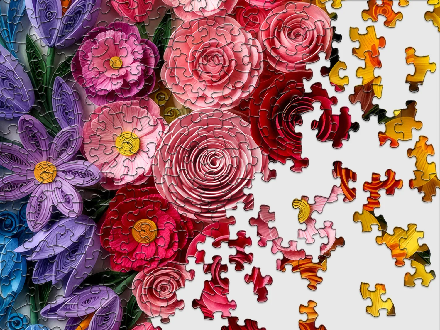 Quilled Flower Garden
