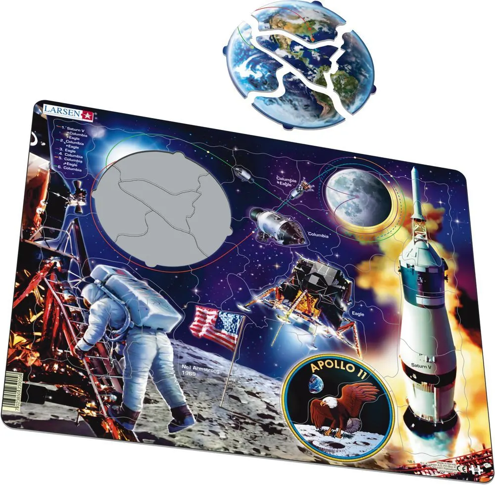 Apollo 11 Outer Space 50 Piece Children's Jigsaw Puzzle