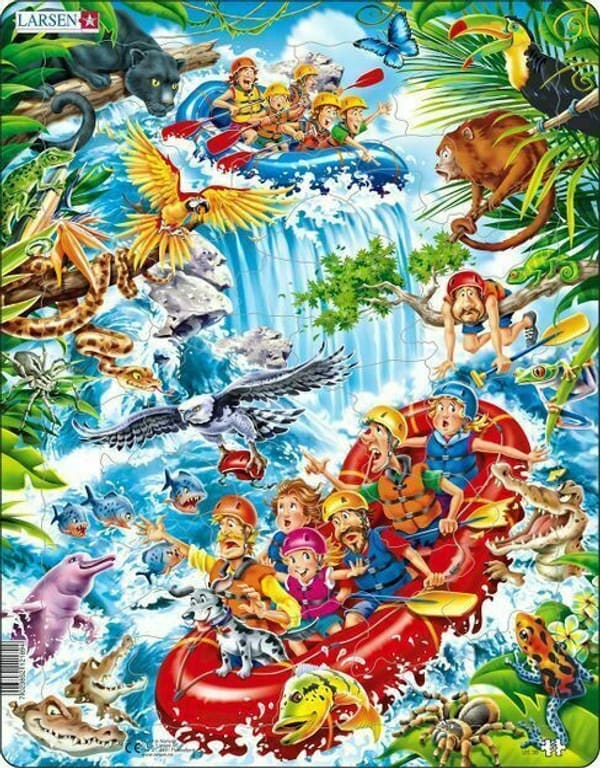 Rafting the Amazons 35 Piece Children's Jigsaw Puzzle