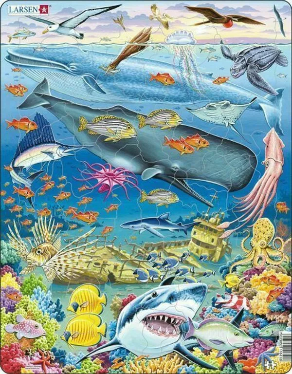 Whale Reef 66 Piece Children's Jigsaw Puzzle