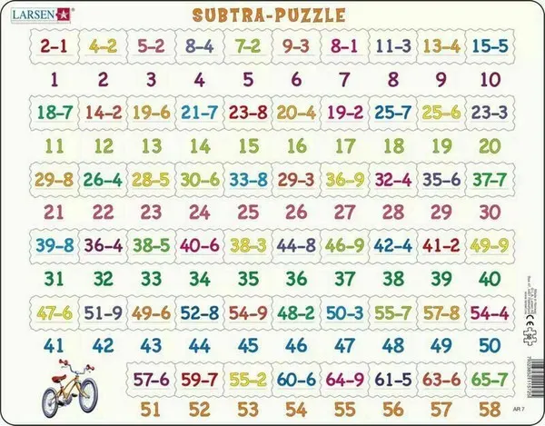 Subtraction Puzzle 58 Piece Children's Puzzle