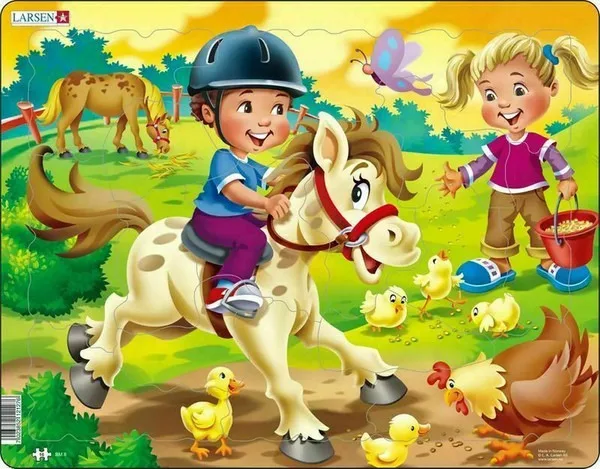 Farm Kids with Pony 16 Piece Children's Puzzle