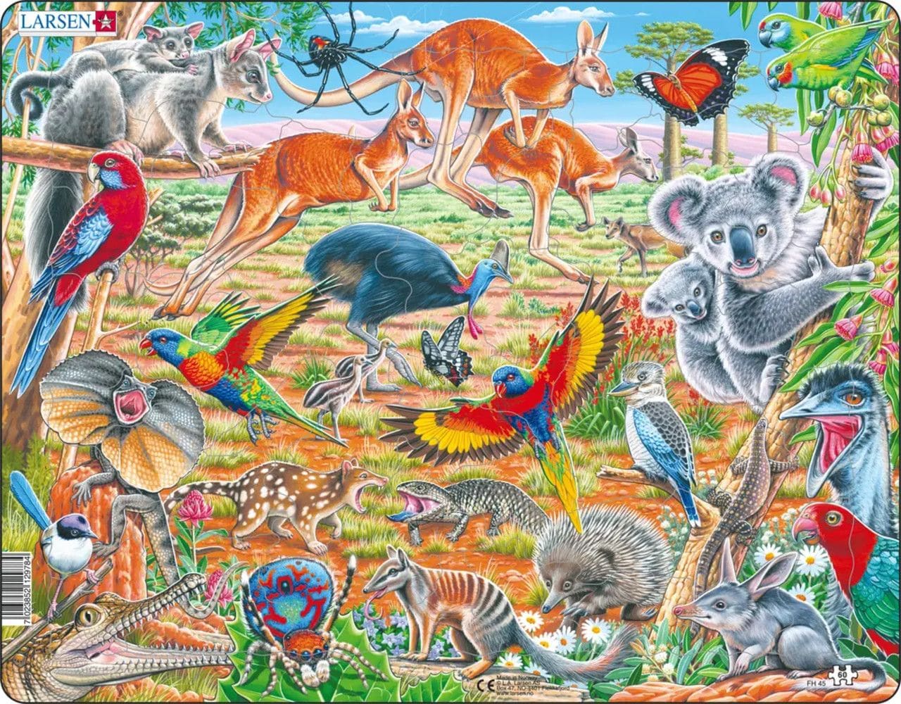 Australian Wildlife 60 Piece Children's Jigsaw Puzzle