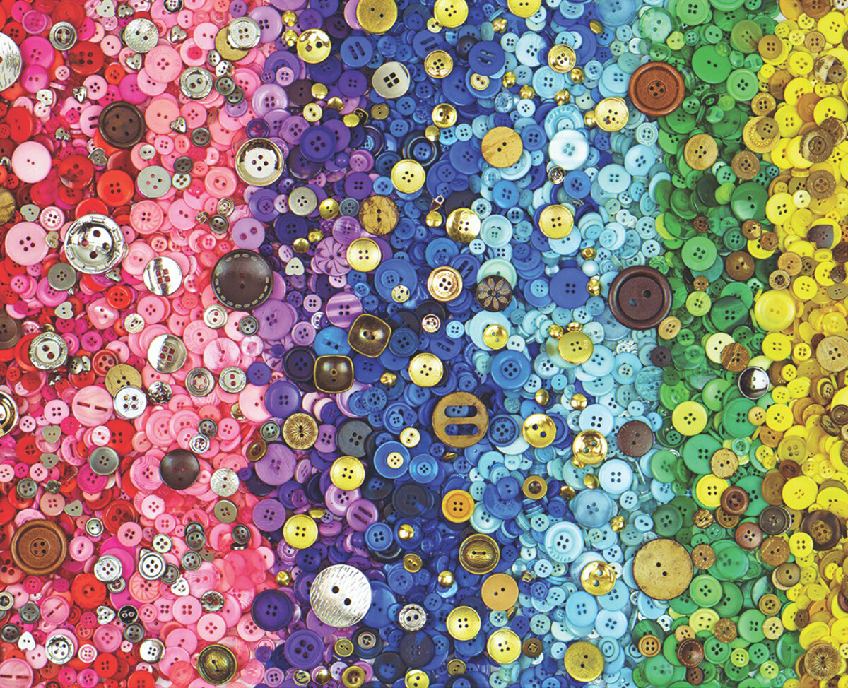 Bunches Of Buttons Collage Jigsaw Puzzle