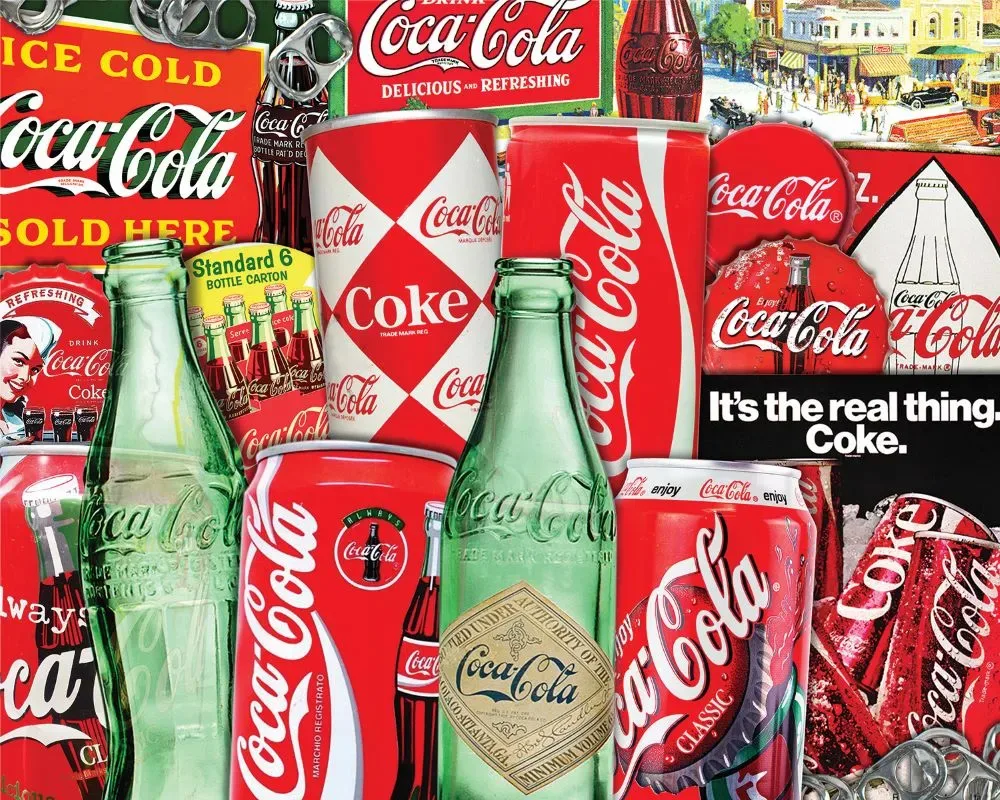 Coca Cola Then and Now - Compact Box Nostalgic & Retro
