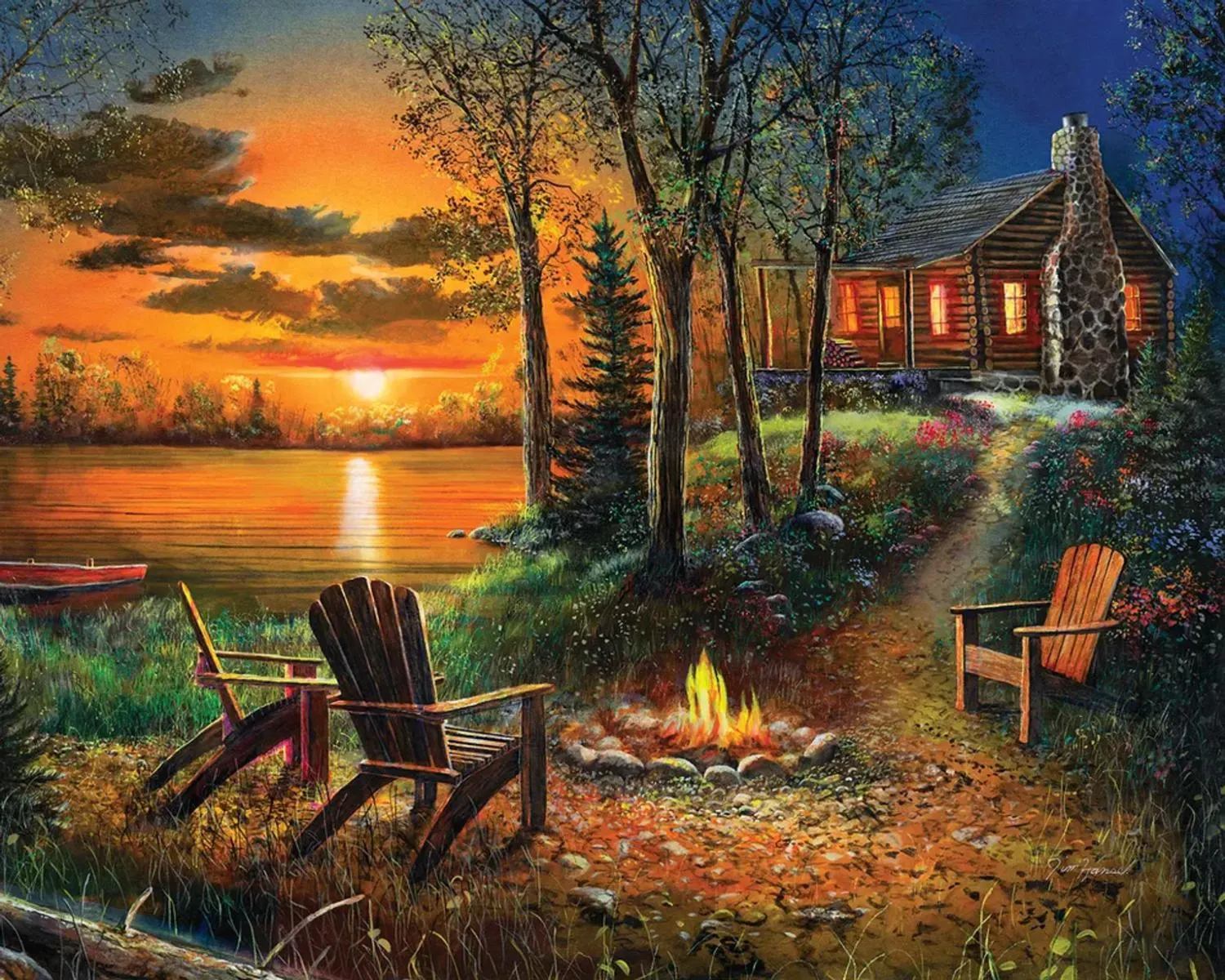 Summer Sunset Cabin & Cottage