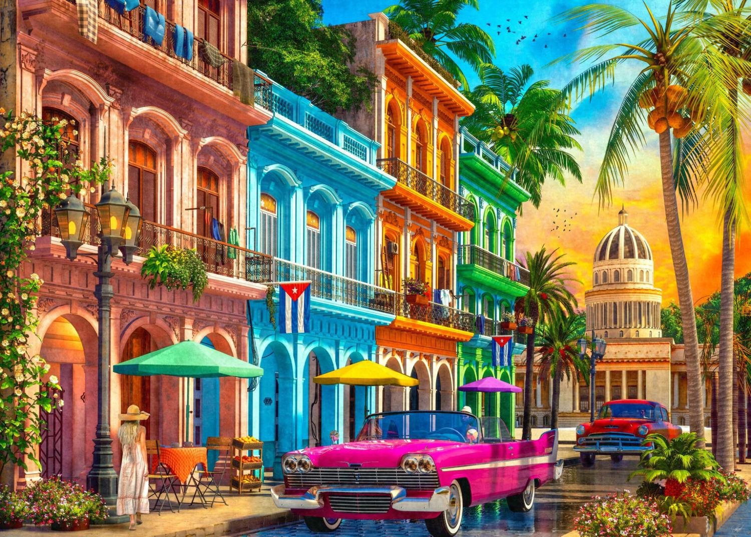 Havana Sunset Travel Jigsaw Puzzle