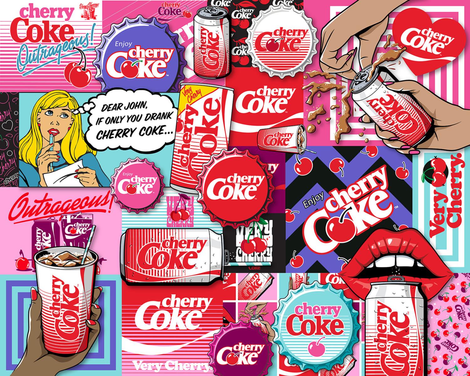 Coca-Cola Cherry Coke Nostalgic & Retro Jigsaw Puzzle