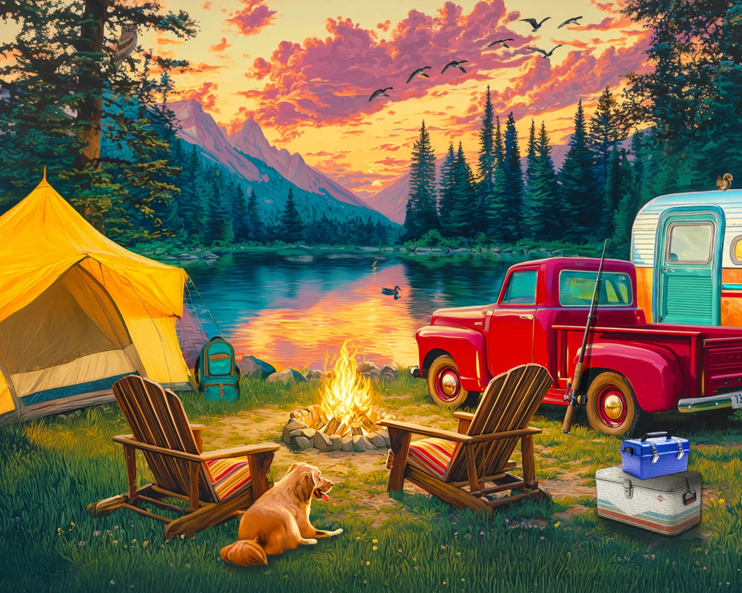 Camping at the Lake