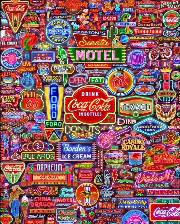 Nifty Neon Nostalgic & Retro