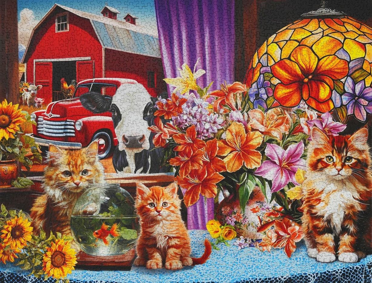 Farmhouse View 1500 Piece Jigsaw Puzzle