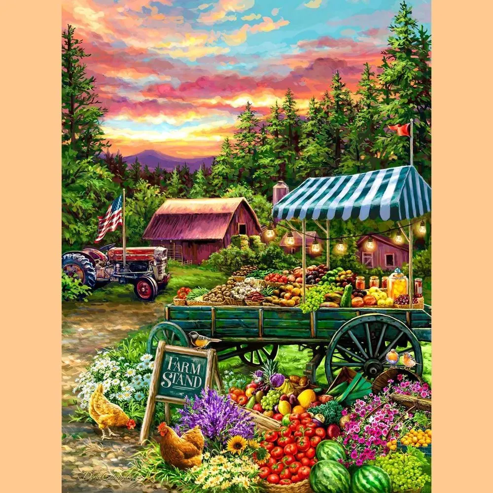 Puzzles To Remember: The Fruit Stand Food and Drink