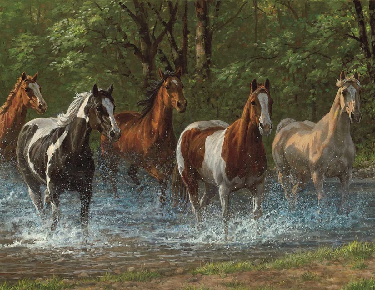 Puzzles to Remember: Summer Creek Horse