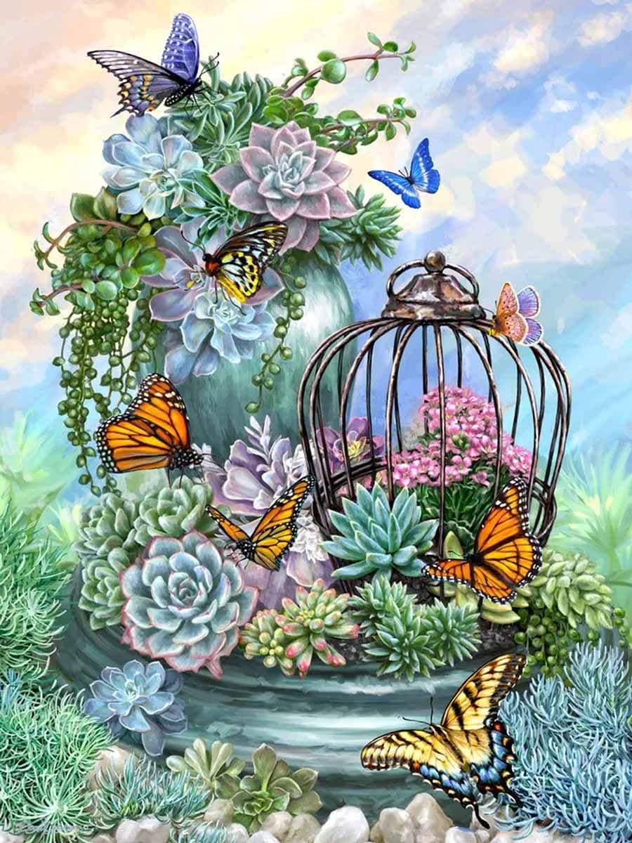 Puzzles To Remember: Butterfly Bliss Flower & Garden