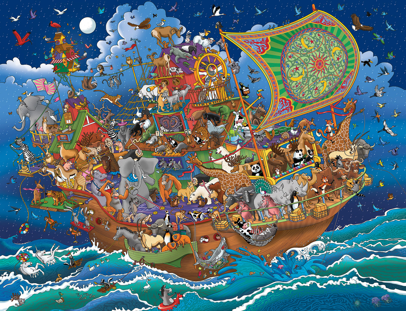 Noah's Ark Adventure Animals Jigsaw Puzzle