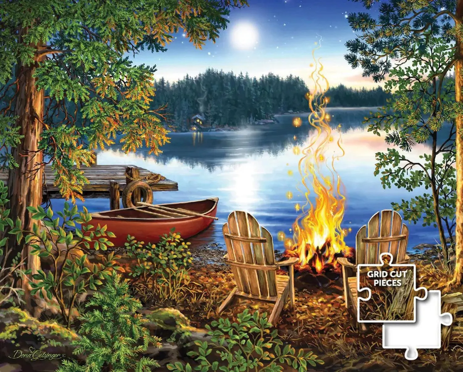 Lakeside Canoe - Wood Puzzle in Compact Box