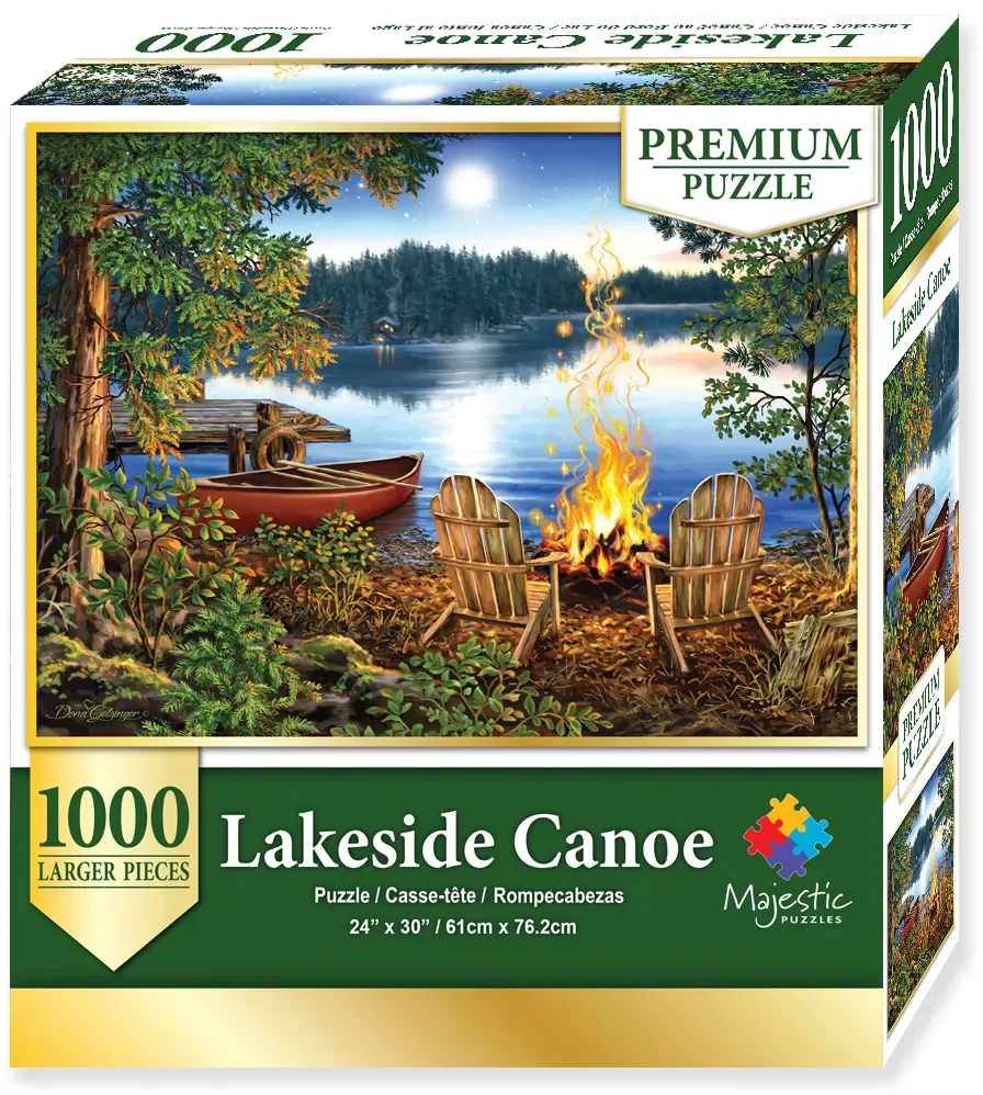 Lakeside Canoe - Wood Puzzle in Compact Box