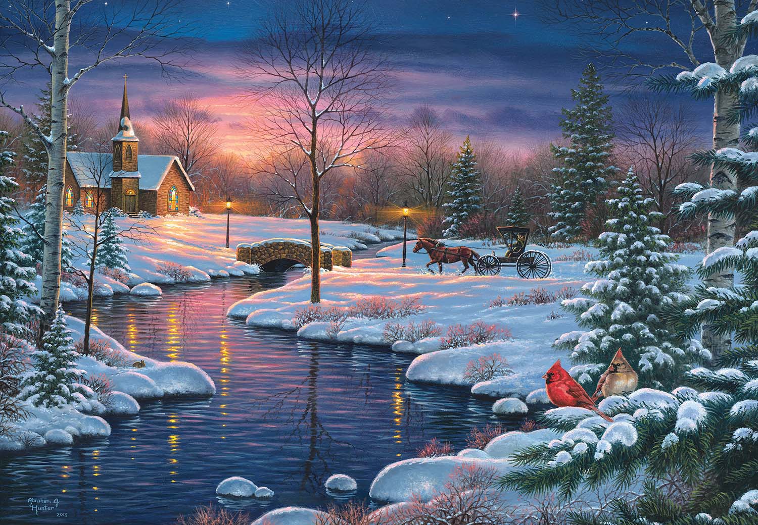 Puzzle Collector - Holy Night Winter Jigsaw Puzzle