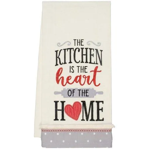 Heart Of The Home Applique Tea Towel