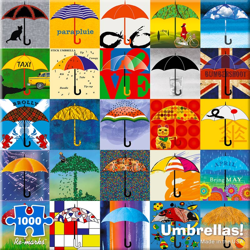 Umbrellas! Spring Jigsaw Puzzle