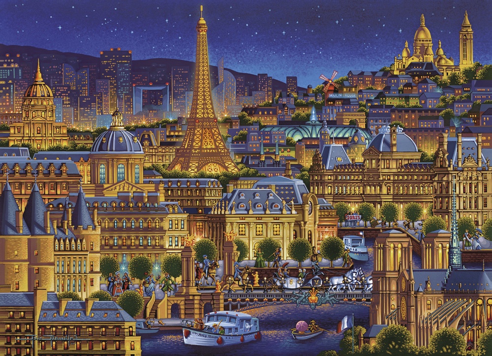 Paris City Of Lights Landmarks & Monuments Jigsaw Puzzle