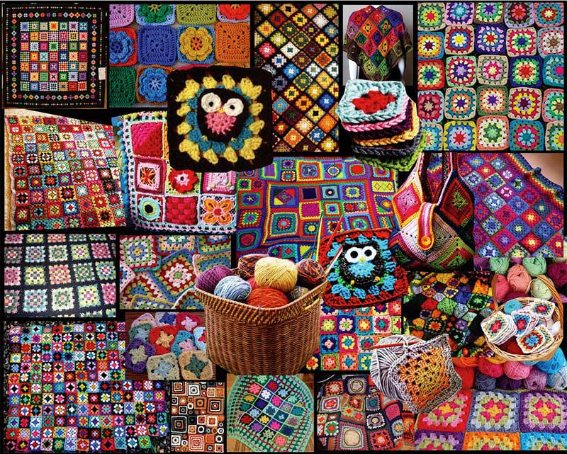 Granny Squares Quilting & Crafts Jigsaw Puzzle