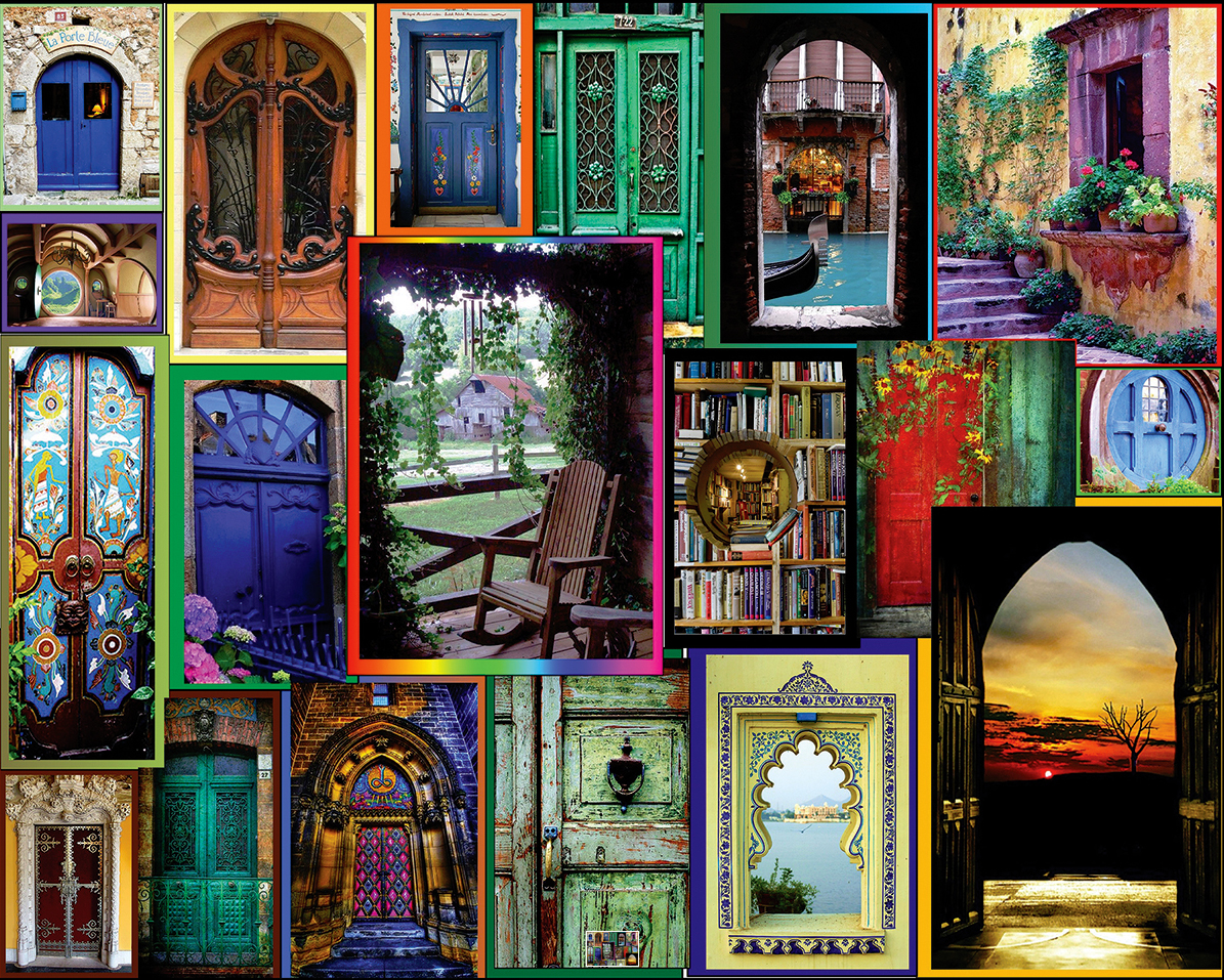 Doors of the World Collage Jigsaw Puzzle