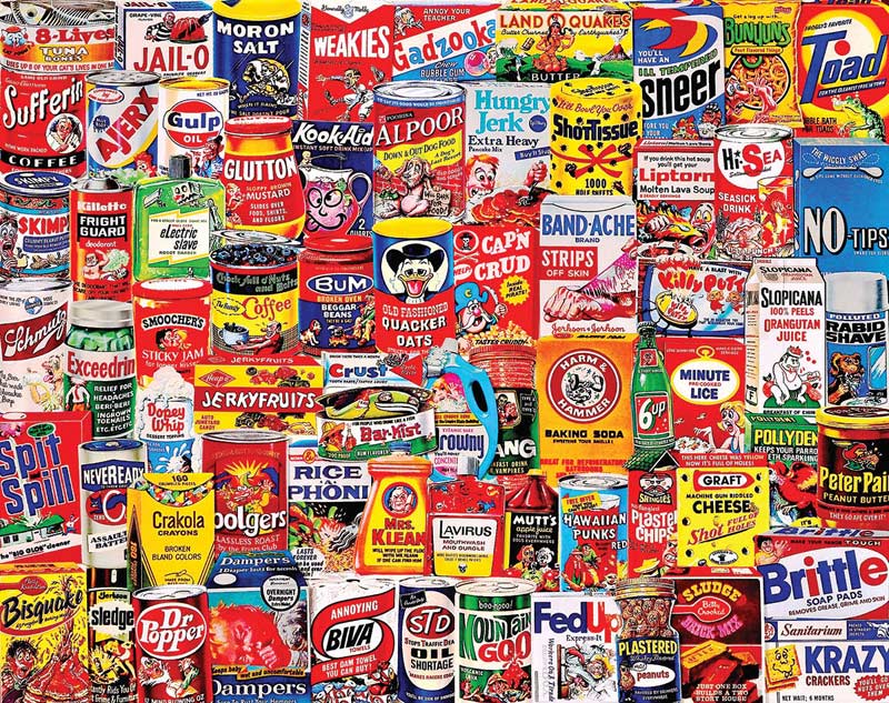 Wacky Packages Food and Drink Jigsaw Puzzle