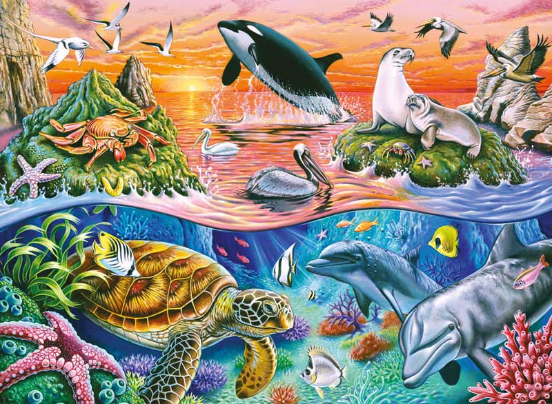 Beautiful Ocean Sea Life Jigsaw Puzzle