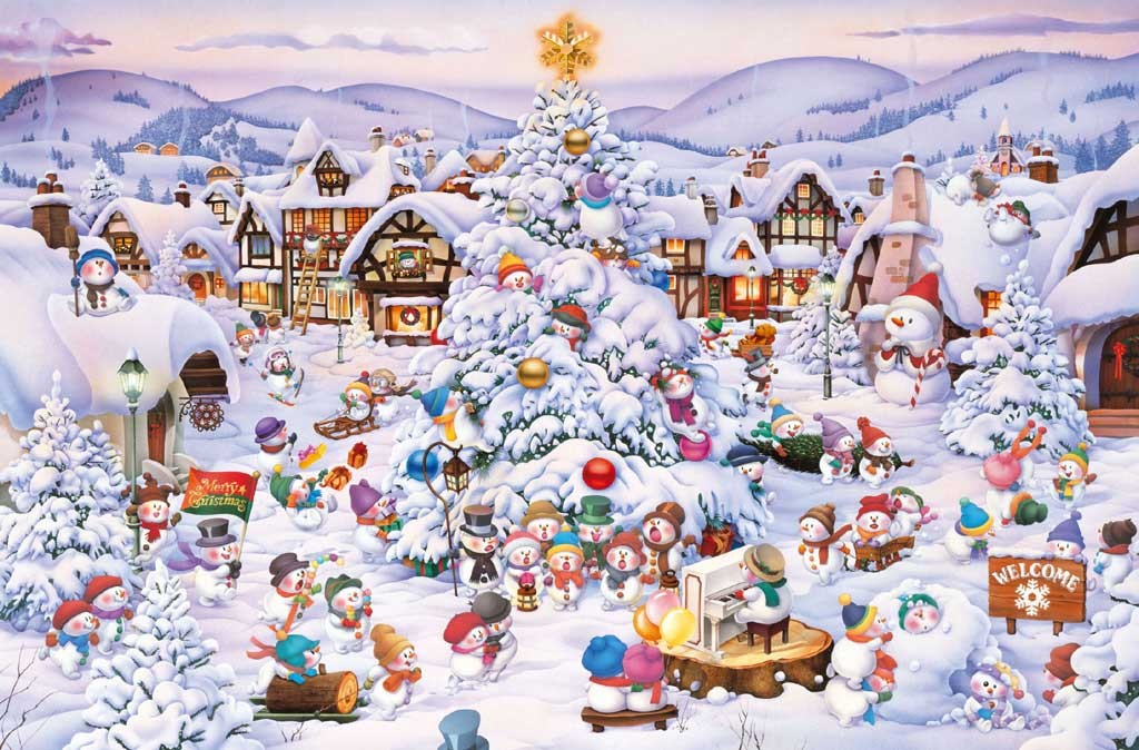 Christmas Choir Winter Jigsaw Puzzle