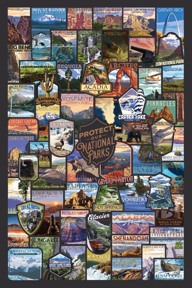 Protect Our National Parks, Collage Nature