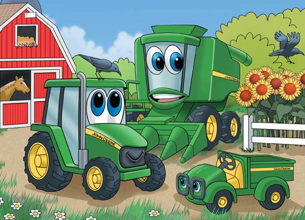 John Deere - Johnny Tractor and Friends Farm Jigsaw Puzzle