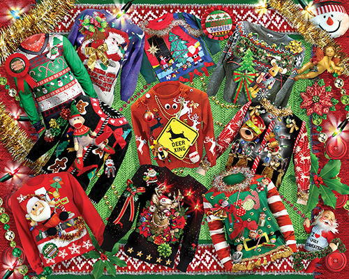 Ugly Christmas Sweaters Christmas Jigsaw Puzzle