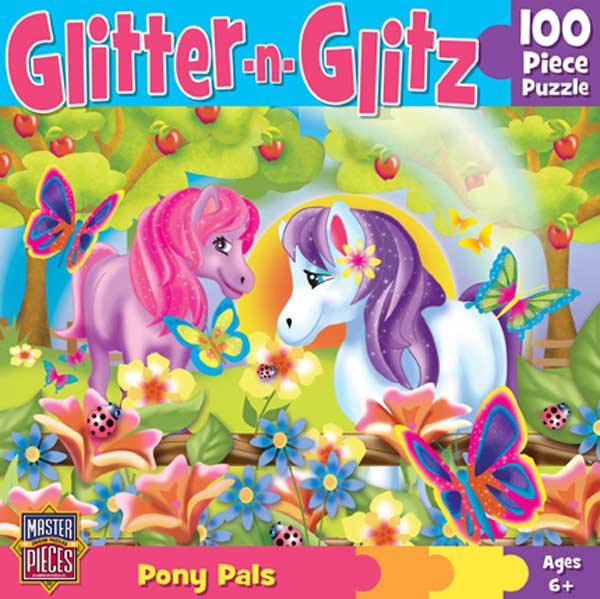 Glitter-n-Glitz - Pony Pals Fantasy Glitter / Shimmer / Foil Puzzles