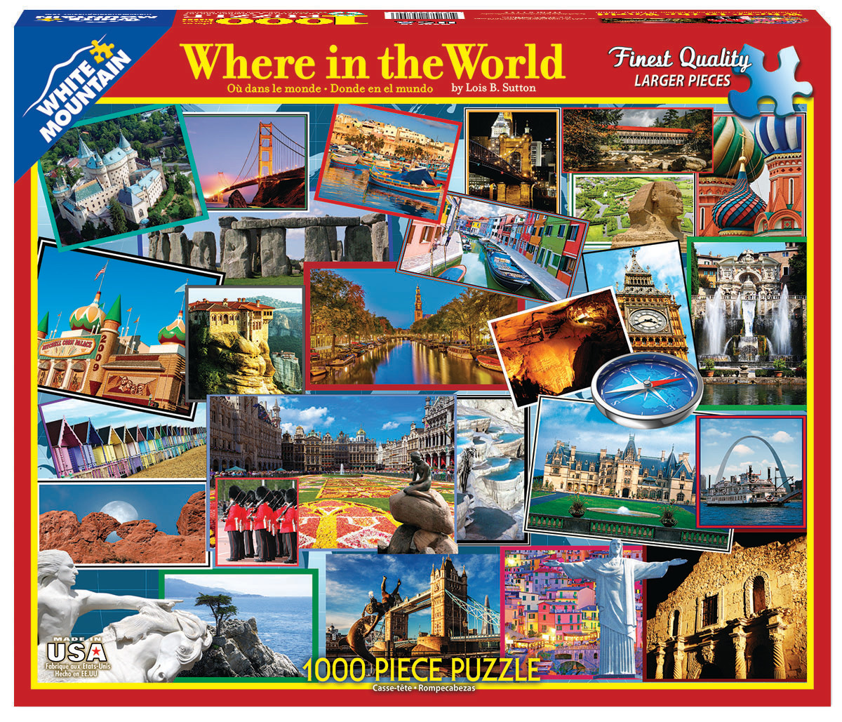 Where in the World Landmarks & Monuments Jigsaw Puzzle