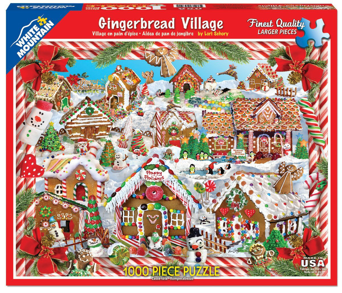 Gingerbread Village Christmas Jigsaw Puzzle