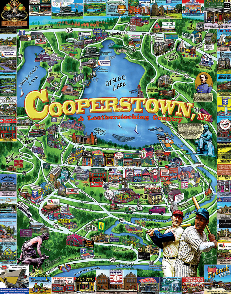 Cooperstown, NY Maps & Geography Jigsaw Puzzle