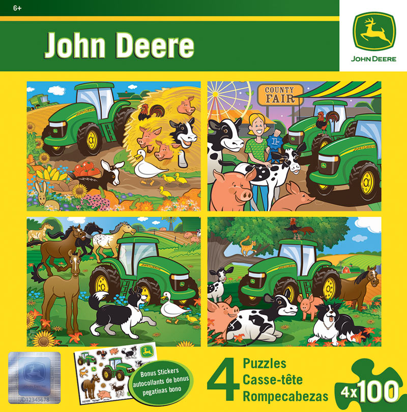 John Deere  4-Pack Countryside Jigsaw Puzzle