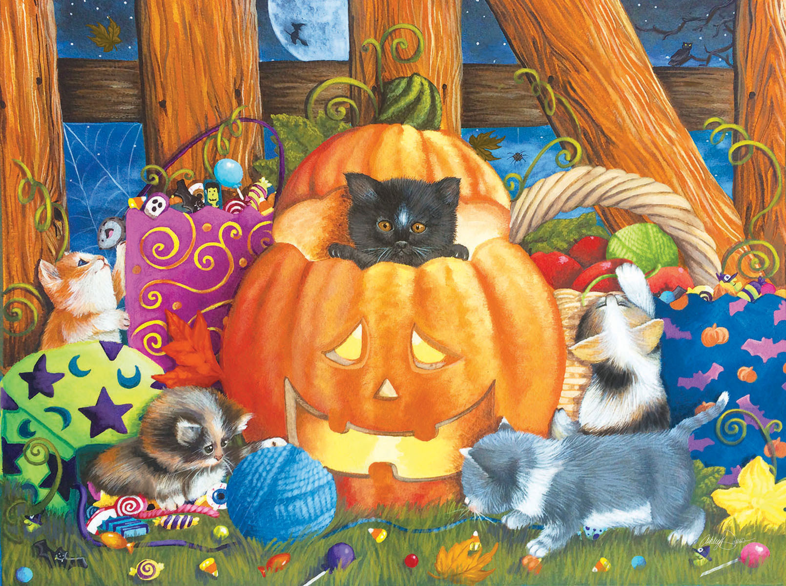 Halloween Surprise Cats Jigsaw Puzzle