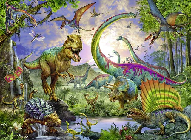 Realm of the Giants Dinosaurs Jigsaw Puzzle