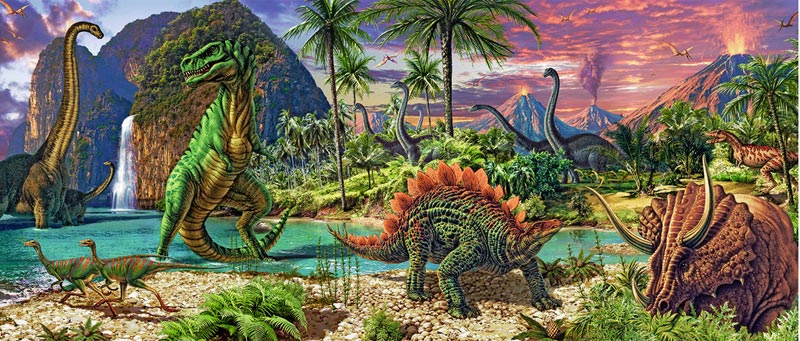 In the Land of the Dinosaurs Dinosaurs Jigsaw Puzzle