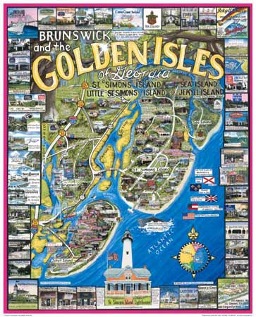 Golden Isles of Georgia Maps & Geography Jigsaw Puzzle